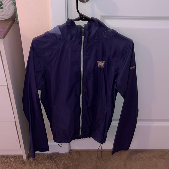 Washington Husky Columbia Rain Jacket 